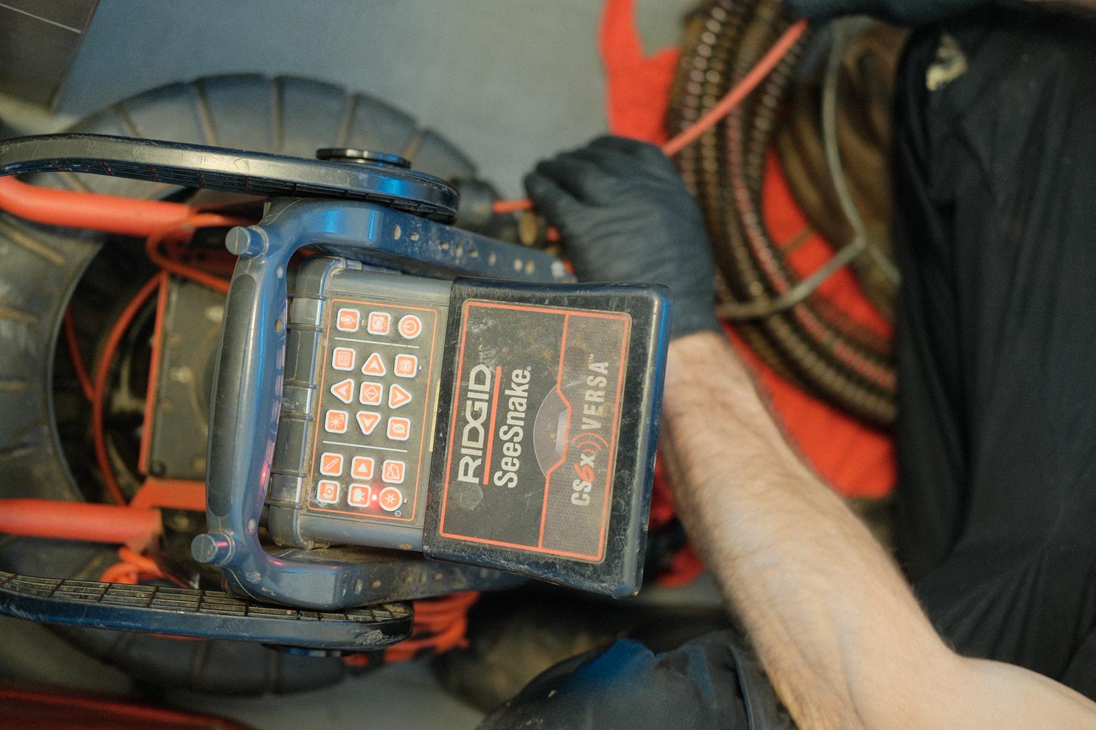 Rohrreinigung im Einsatz